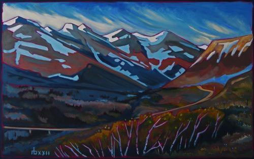 Spring Valley Rd, Near Waterton
30 x 48   oil on canvas $3200